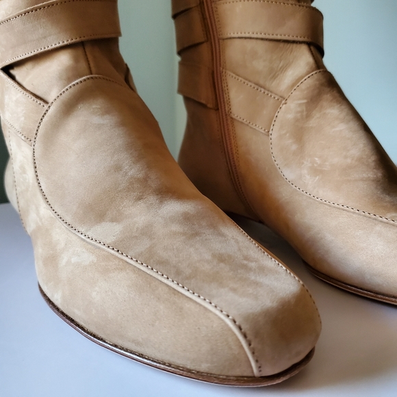 Jimmy Choo Duke - Wood Horn & Suede Boots - Picture 4 of 9